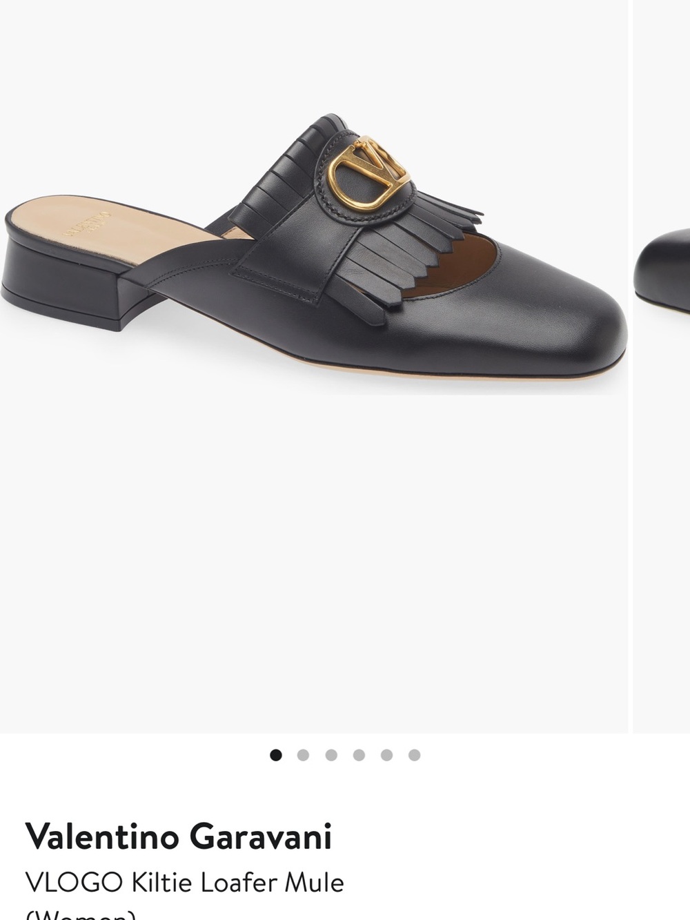 Valentino Garavani VLOGO Kiltie Loafter Mule - Picture 10 of 10